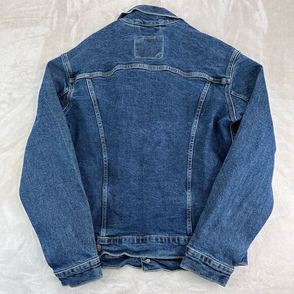 Levi's Jean Jacket Mens Medium Blue Wash Classic Denim Trucker 72334-0322 - Picture 4 of 10